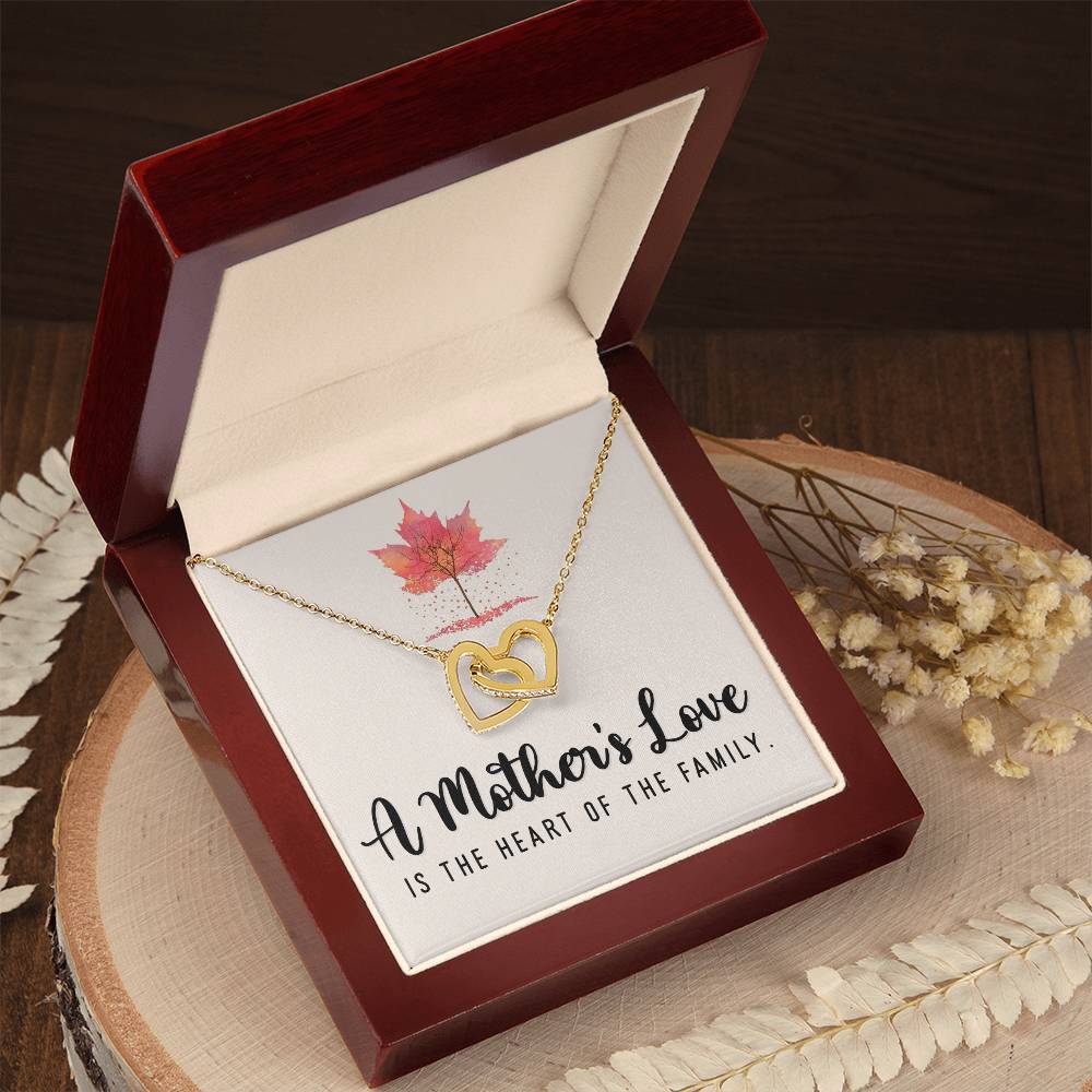 Interlocking Hearts Necklace - A Mother's Love